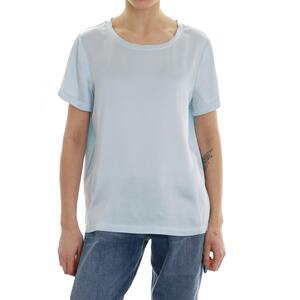 T-SHIRT VISCOSA AZZURRO
